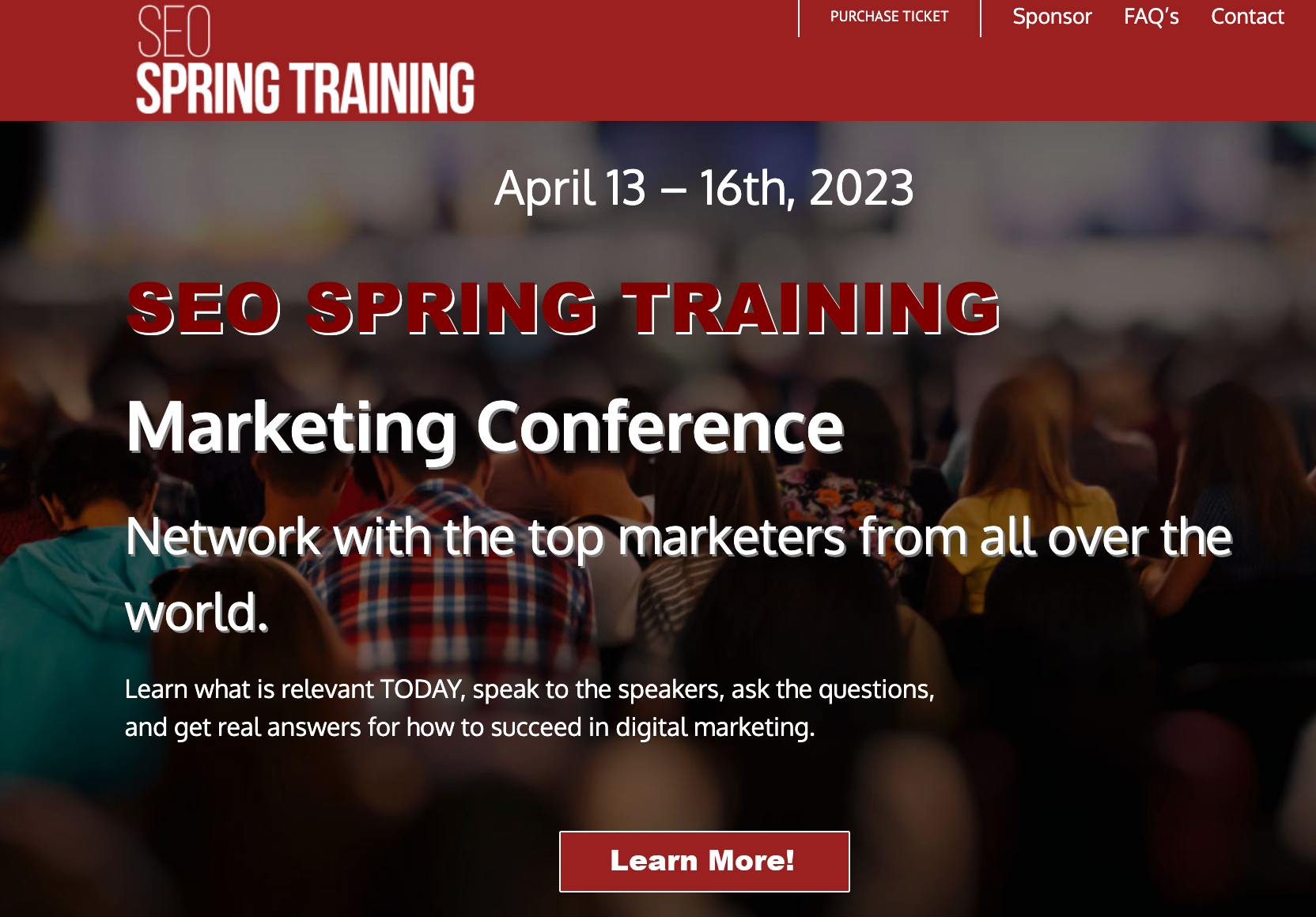 SEO Spring Training Conference